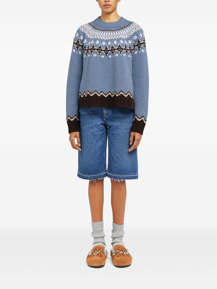 Alanui Sweaters - Blue and green | 3ca1b48ed7cb1453f39db618f53f1b98ebea0391