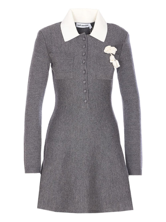 Wool Blend Short Dress