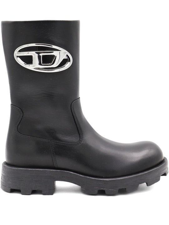 Leather Biker Boots