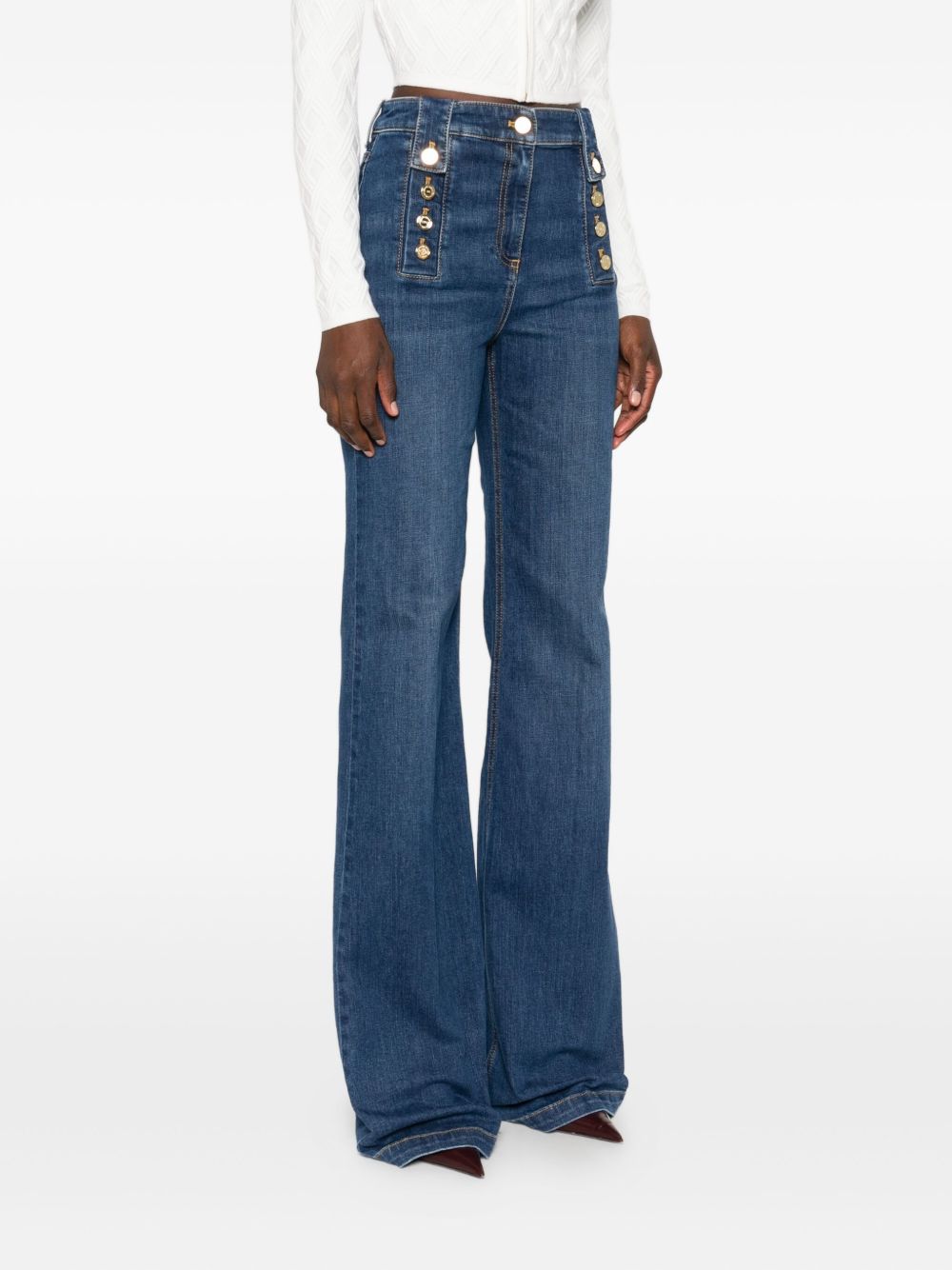 Elisabetta Franchi Jeans - Blue and green | 117b31bc511a4294a8e62e2de7d5ad132644c98f