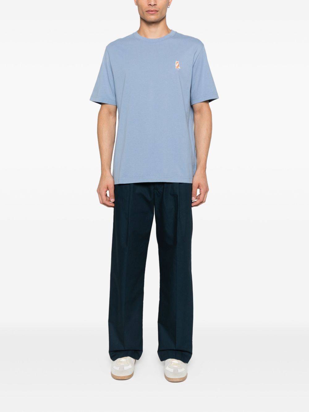 Maison Kitsune' T-shirts and Polos - Blue and green | 4e7413e0d6e8d8d2eb8428cd881be585d60361f6