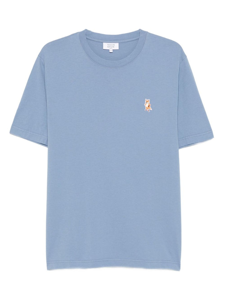 Maison Kitsune' T-shirts and Polos - Blue and green | 182fa3ea32b5b0380e1aae68950344bb14935b2d