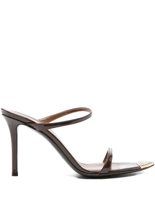 Intriigo Patent Leather Sandals