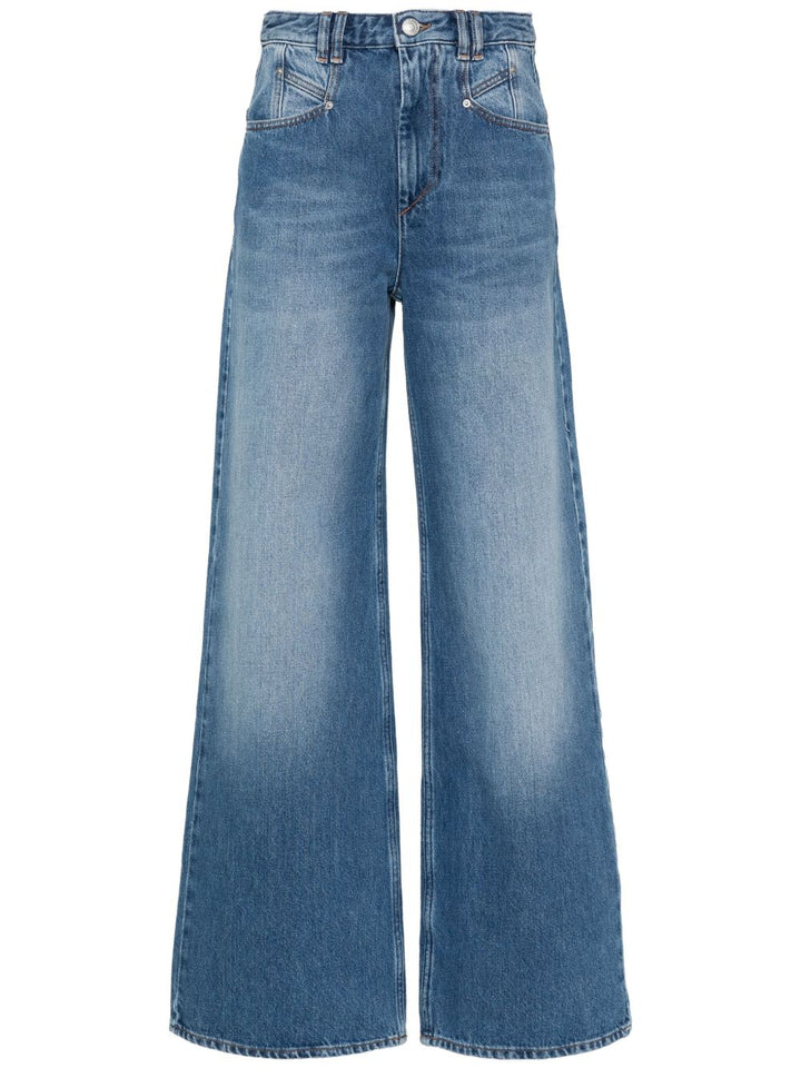 Isabel Marant Jeans - Blue and green | 41a73cb8812f7bcd01599ea8eeea431e68cb35ed