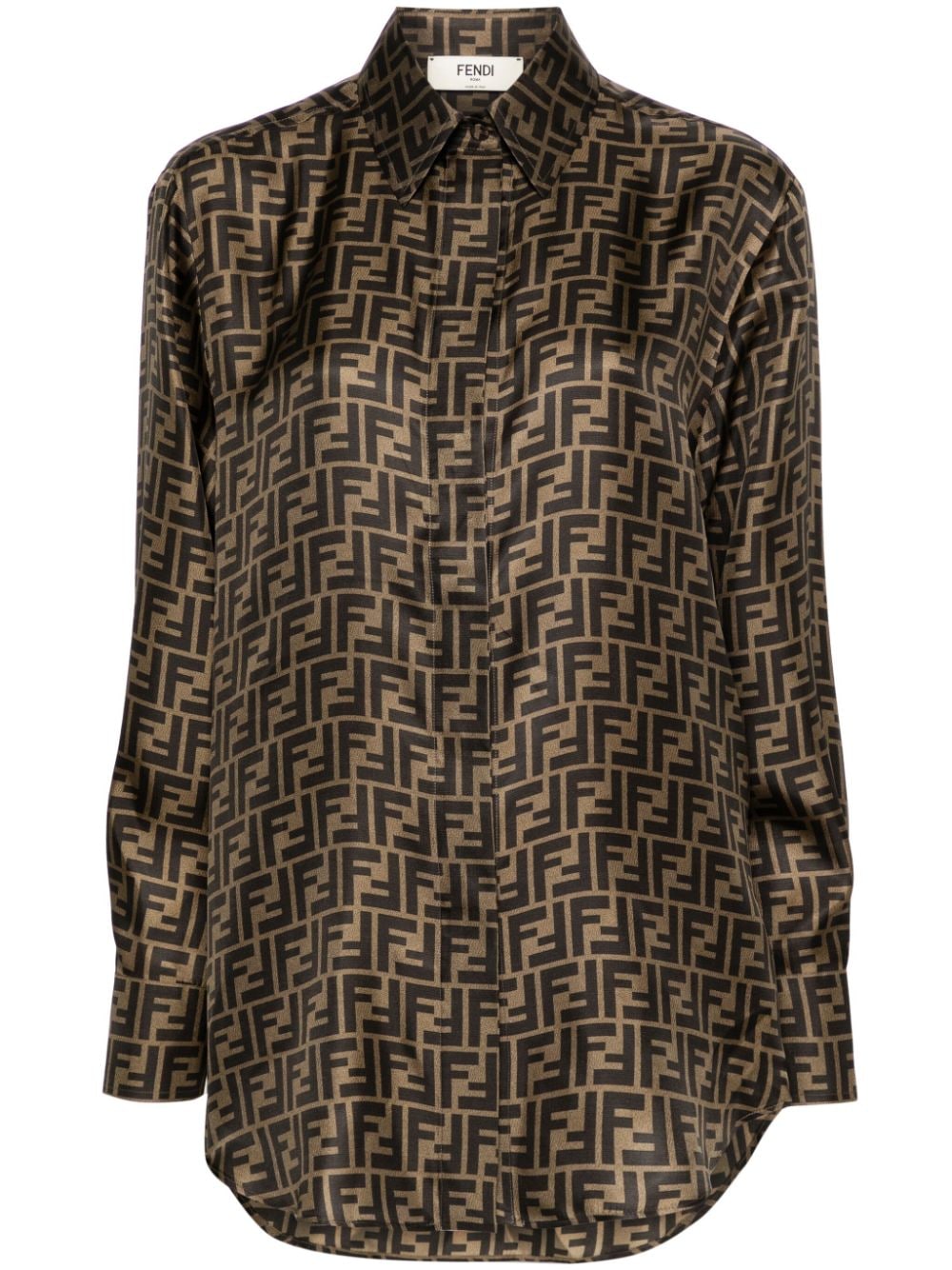 Fendi Shirts - Marrone | 6236086fe6491030b3cc465a3f8e4c3939ad8fe9