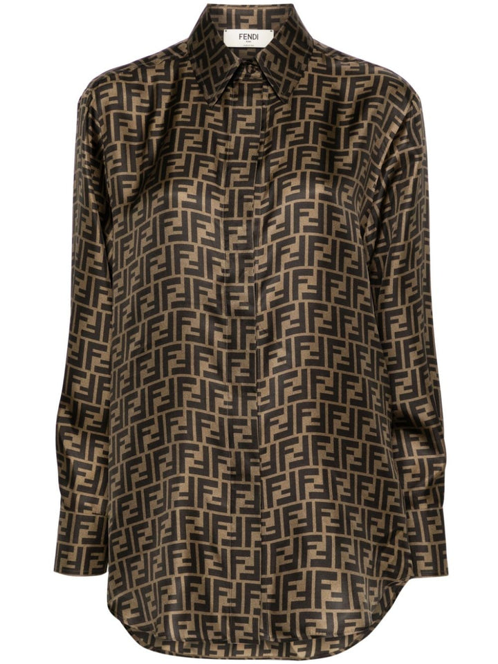 Fendi Shirts - Marrone | 6236086fe6491030b3cc465a3f8e4c3939ad8fe9