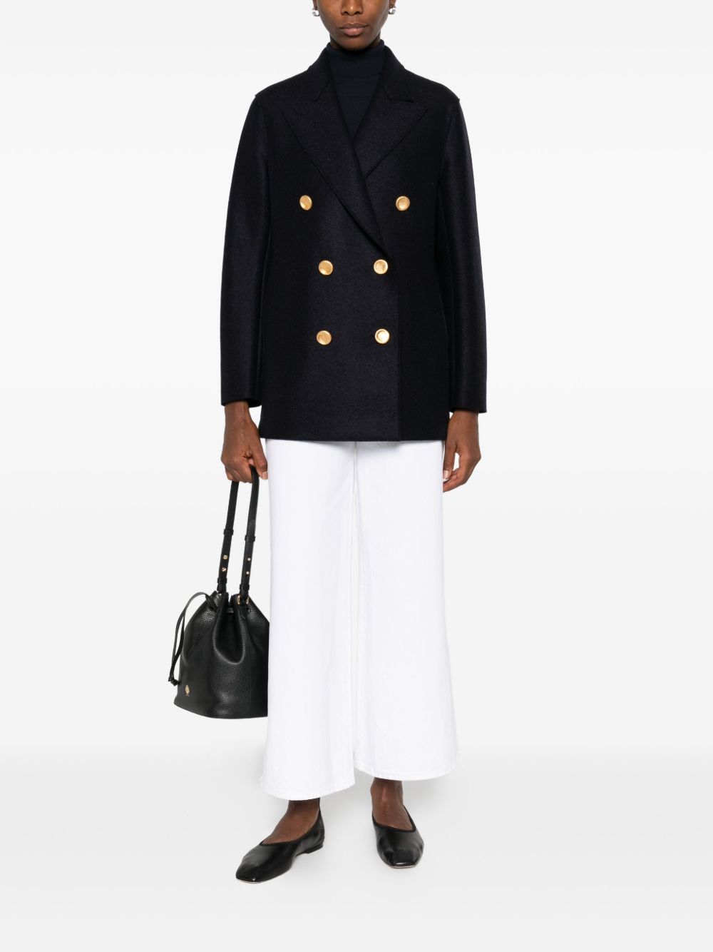 Harris Wharf London Coats - Blue and green | 6b7028ebaa68973807bce292946111ebccf0db5e