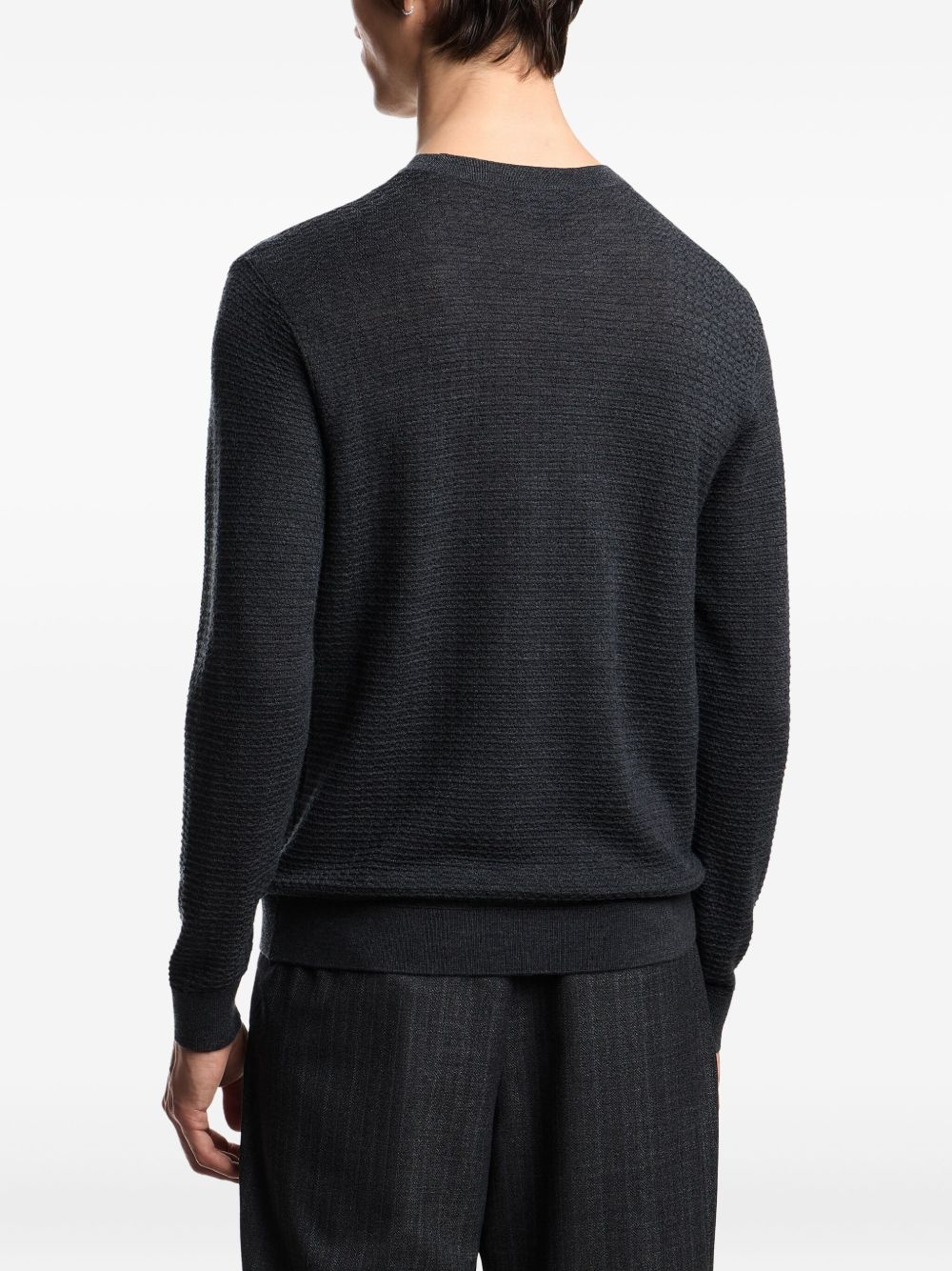 Emporio Armani Sweaters - Blacks and greys | 3b6f3a715e14b65bf7eb5edf55d046f4ac4c6bc3