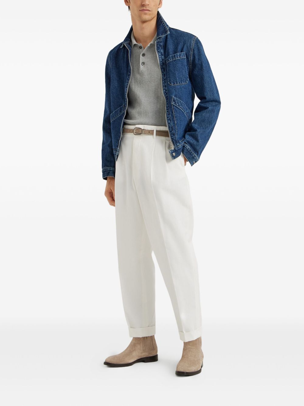 Brunello Cucinelli T-shirts and Polos - Blacks and greys | 430409783570f17a26809d087f4d54922850c20b