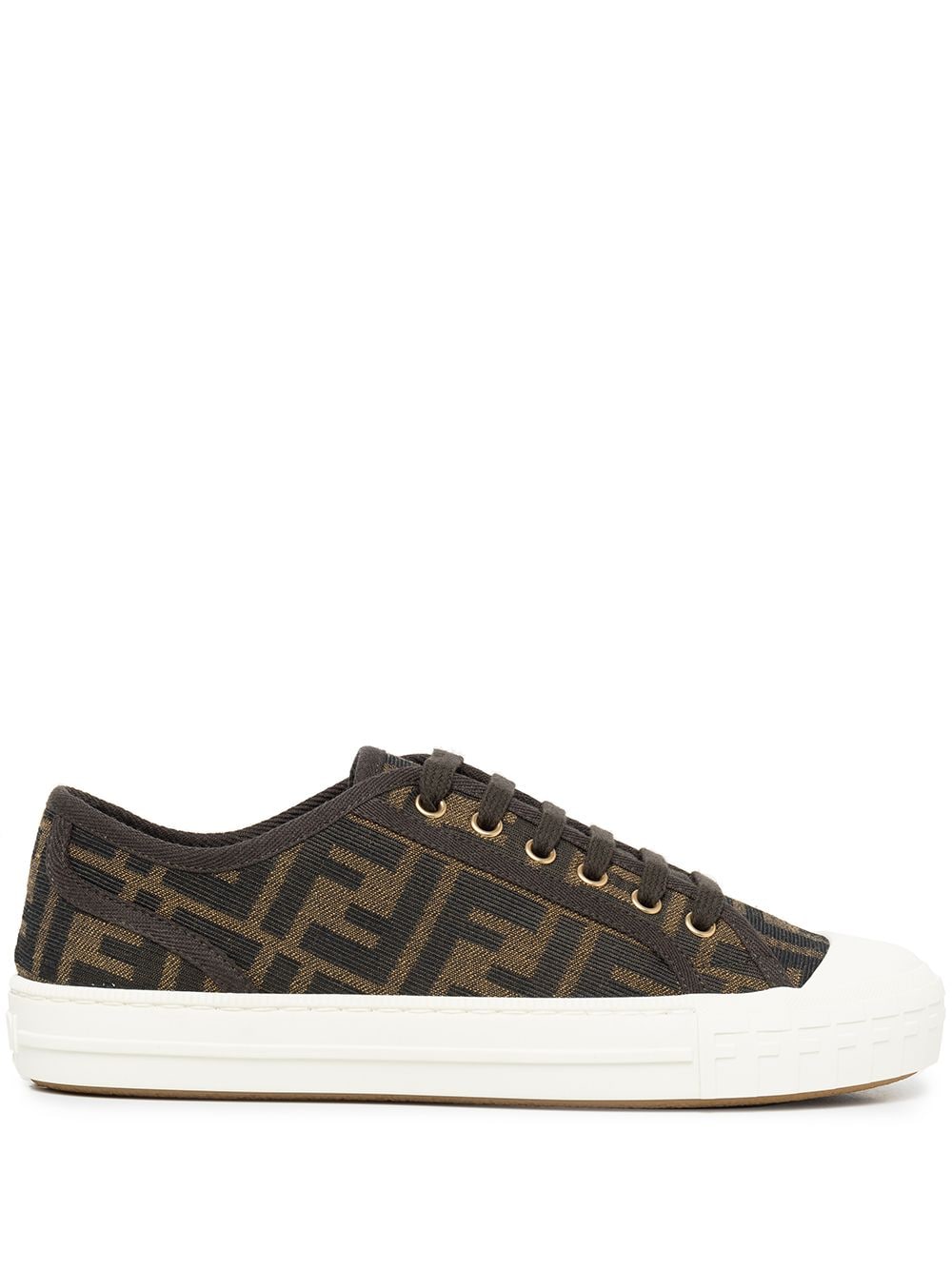 Fendi Sneakers - Marrone | 7f4b6061282daf98c596f604c7aa6ef5defe0852