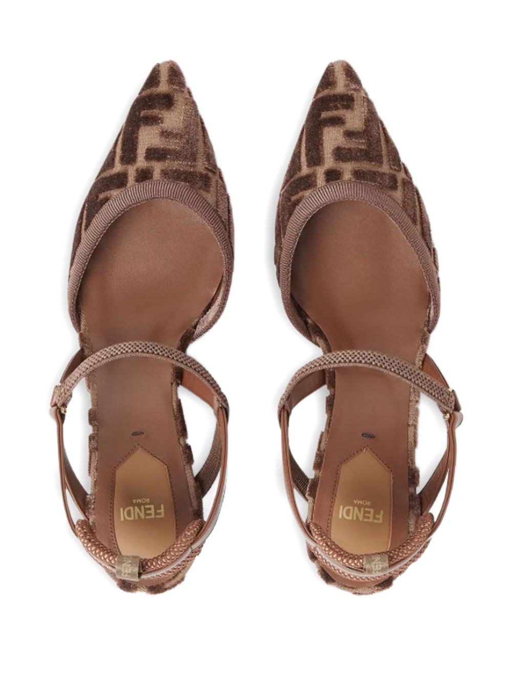 Fendi With Heel - Marrone | 0cbf34aa50b77f336b7eb10edae2e1ecf11a1642