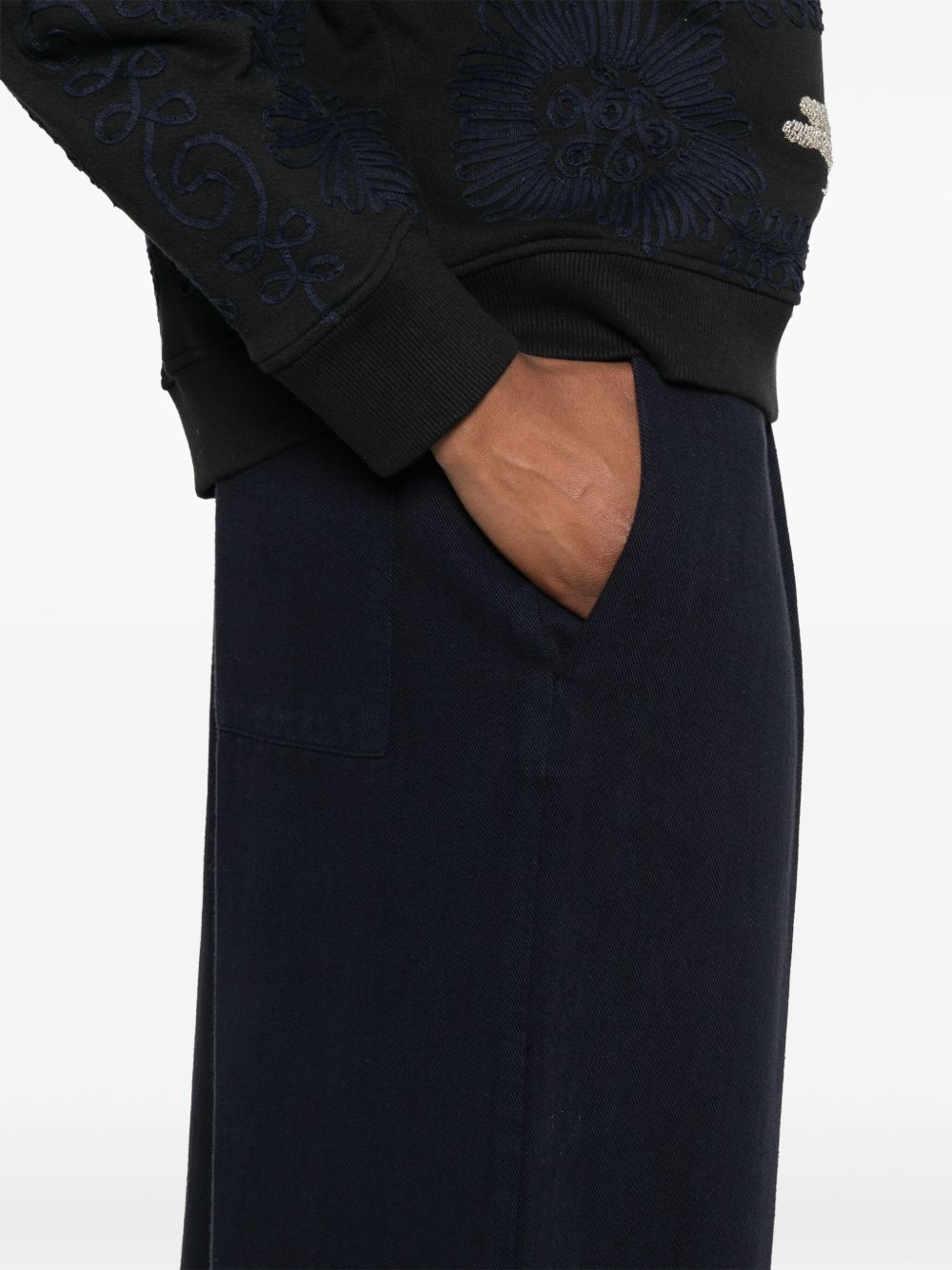 Forte Forte Trousers - Blue and green | 916db4cc0fc1d3ecd846934a1e39e3d5376ed31e