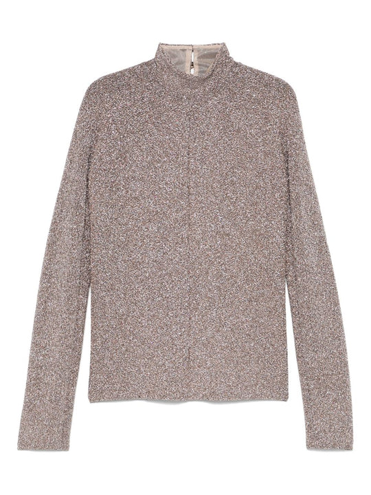 Lurex Turtle-Neck Sweater