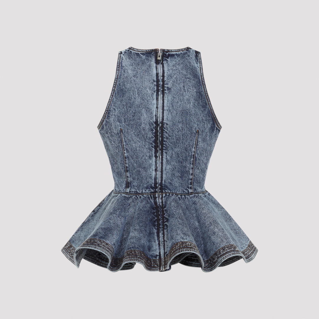 AlaÏA Top - Blu | e8e2d696672a7cddfb88b27c5fa4ad39b85459c8
