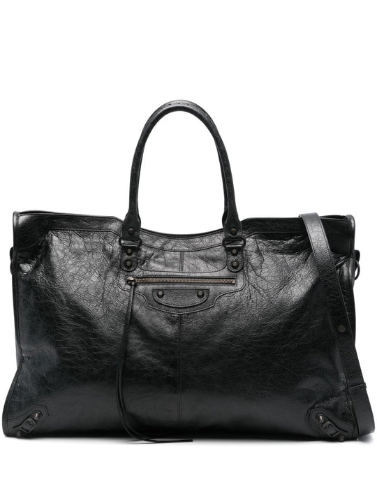 City Travel Leather Tote Bag