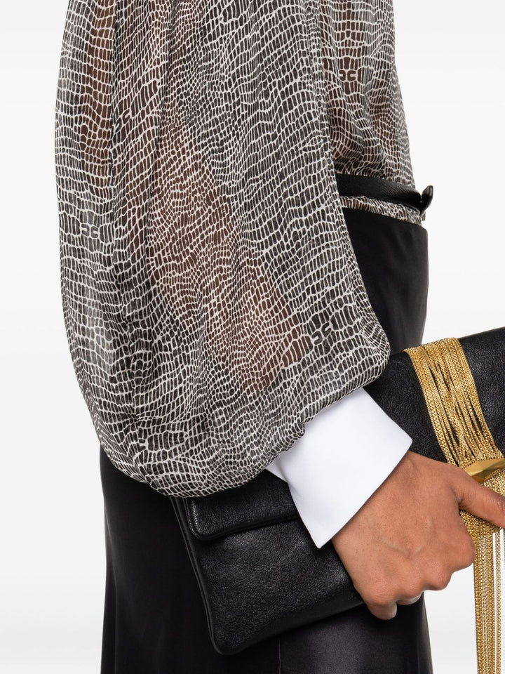 Elisabetta Franchi Top - Blacks and greys | ed7ca4887805e972c8d4cd0d98649b90982d01f4