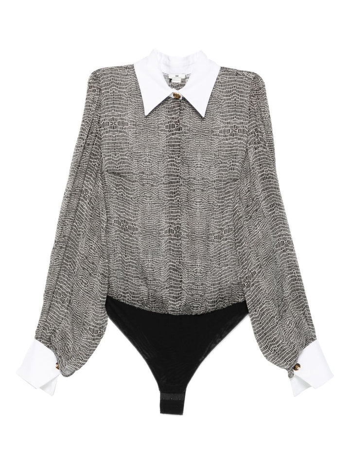 Elisabetta Franchi Top - Blacks and greys | ebb6833eb0b3a4010adacc4a448c7d6809ead744