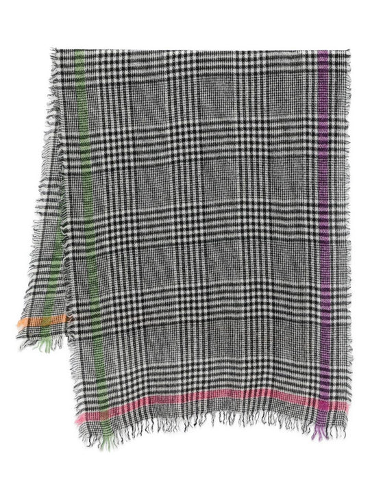 Multi Prince Wool And Cashmere Scarf