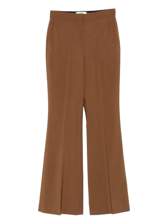 Wool Flared Trousers