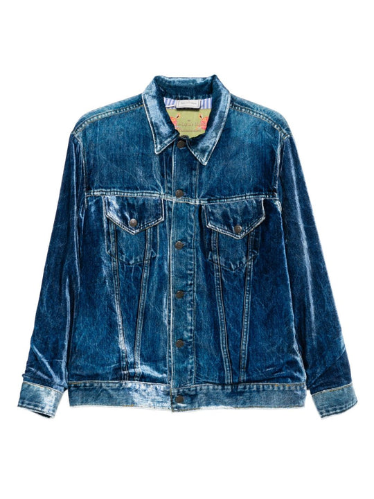 Denim Print Jacket