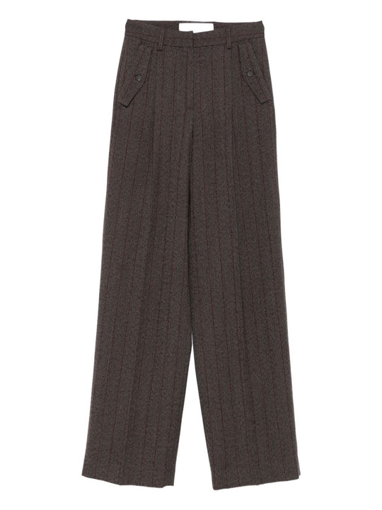 Wool Wide-Leg Trousers