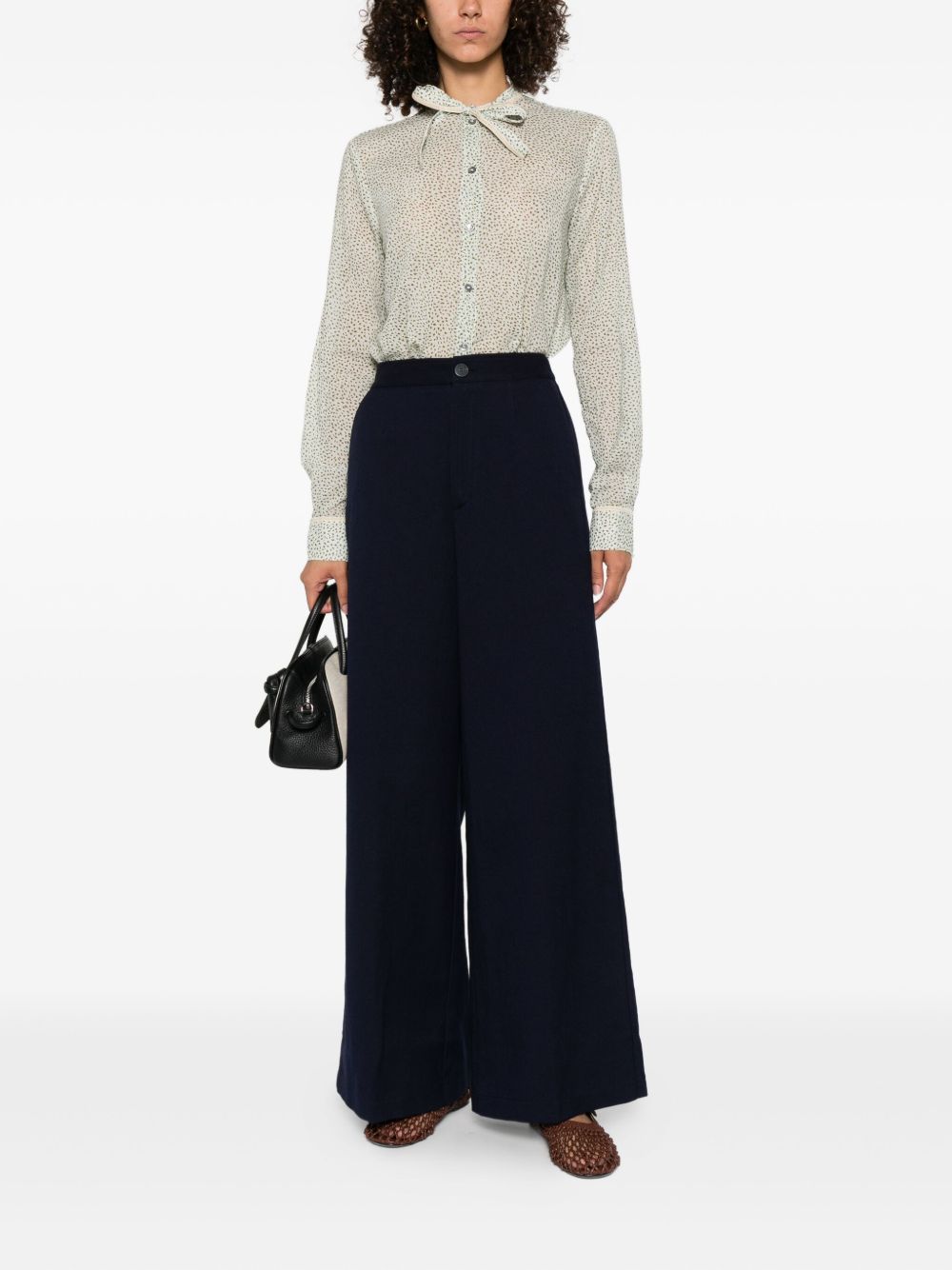 Forte Forte Trousers - Blue and green | b5e6b072e38ff99fa9c1ad4738cccd543fa31650