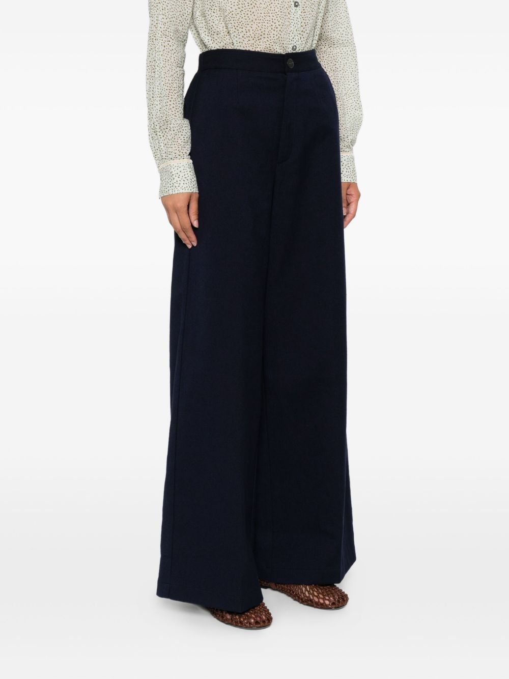 Forte Forte Trousers - Blue and green | 1b4389d7a86da4c0bef962764e5eace55565df81
