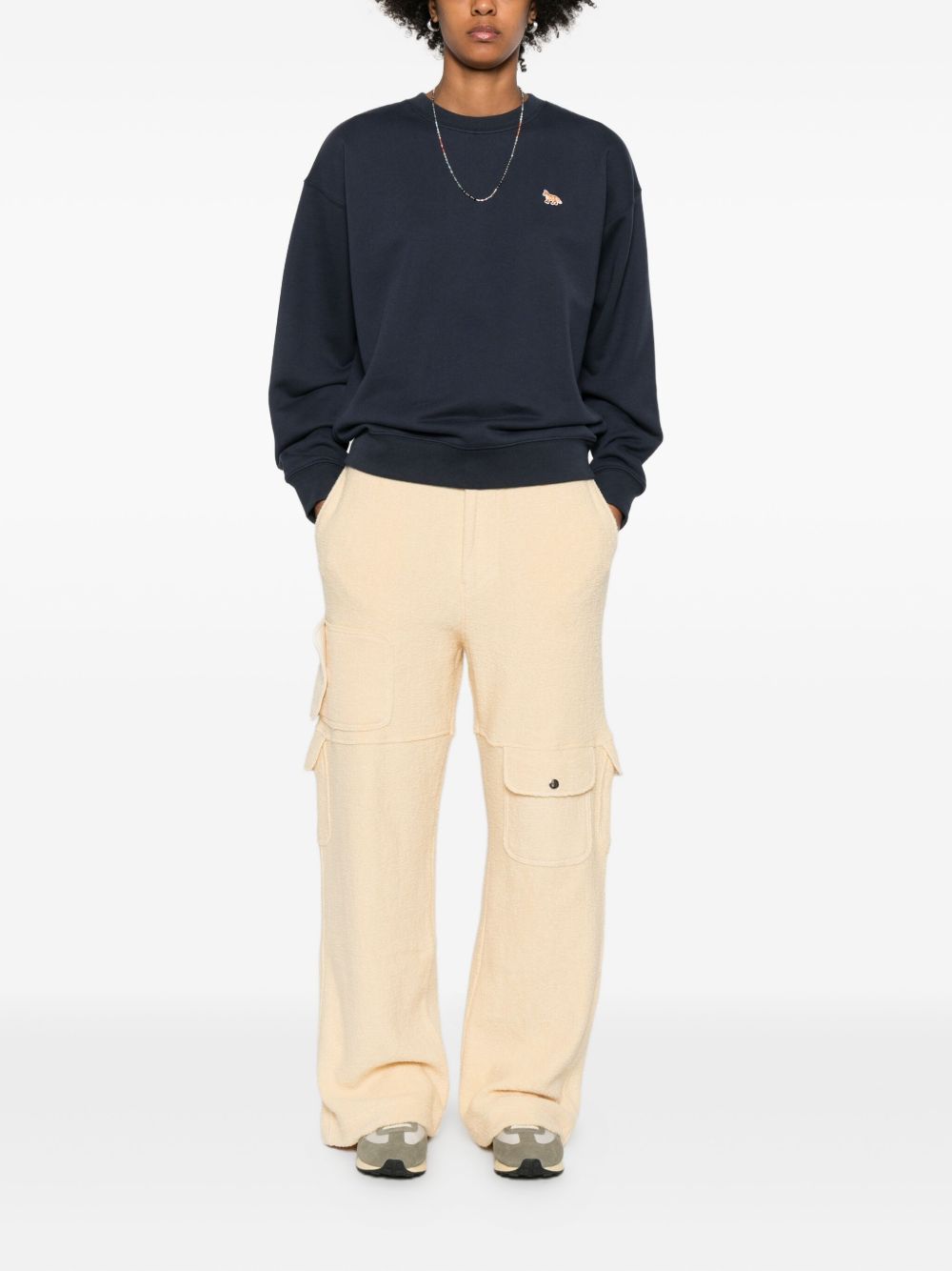 Maison Kitsune' Sweaters - Blue and green | 186c19cb08ae9f59a990327511dc41cf395400f3