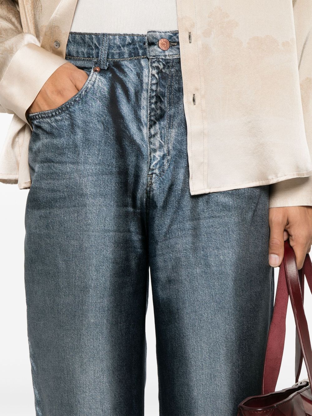 Pierre Louis Mascia Trousers - Blue and green | 5e8ea4bf60352783c5cf15a5aa7a9a972e335c89