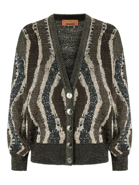 V Necked Cardigan