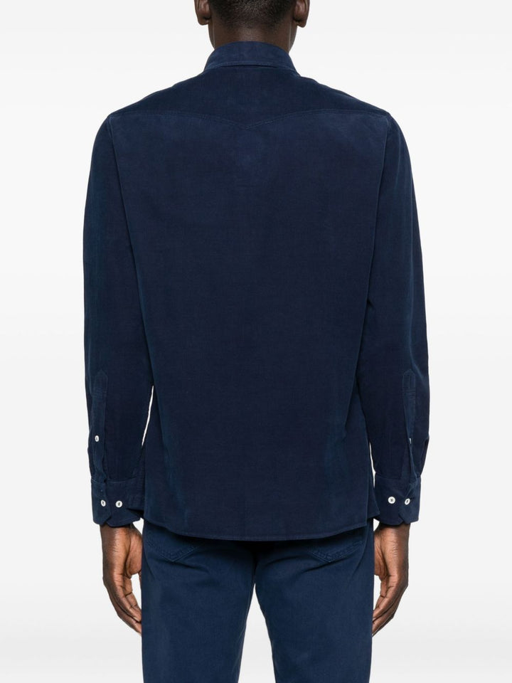 Brunello Cucinelli Shirts - Blue and green | 3633f7422b2a8d2e03146bcd9890eb45d12854b8