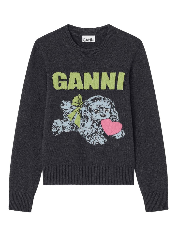 Ganni Sweaters - Blacks and greys | 950b3500b3dd7466f8f5dfab9d0b2a44d93858e6