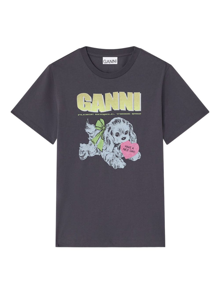 Ganni T-shirts and Polos - Blacks and greys | 107ed4f8dbd2d4d9cc86e2124202ebff2d0a3060