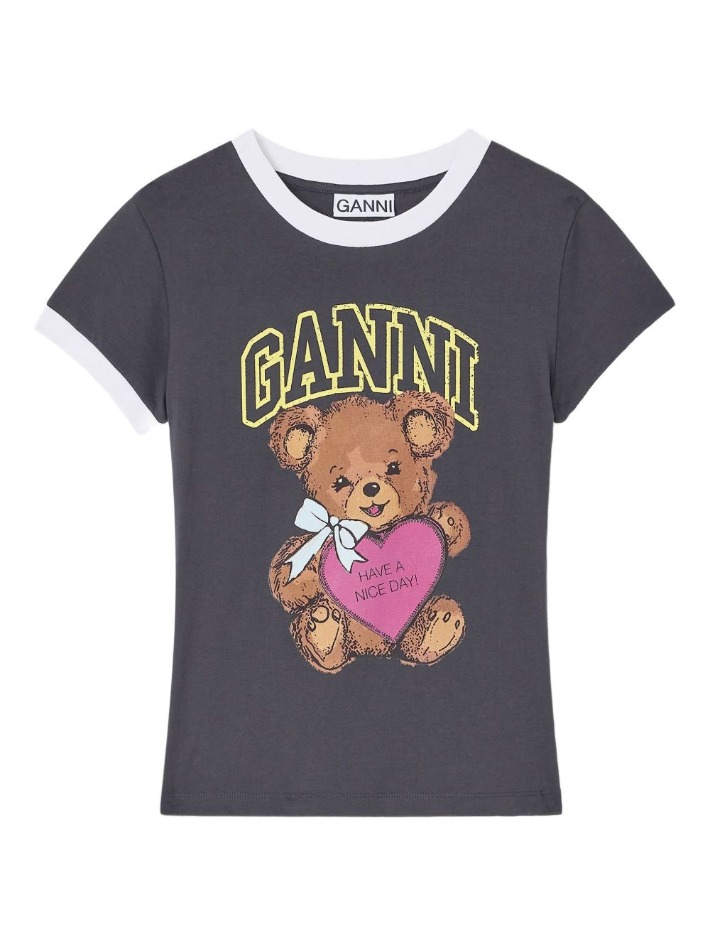 Ganni T-shirts and Polos - Blacks and greys | b0ff893b8dd24b5371318c9a8bacd600c235e82e