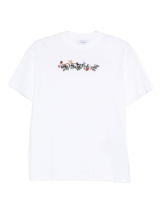 Bookish Flowers Cotton T-Shirt