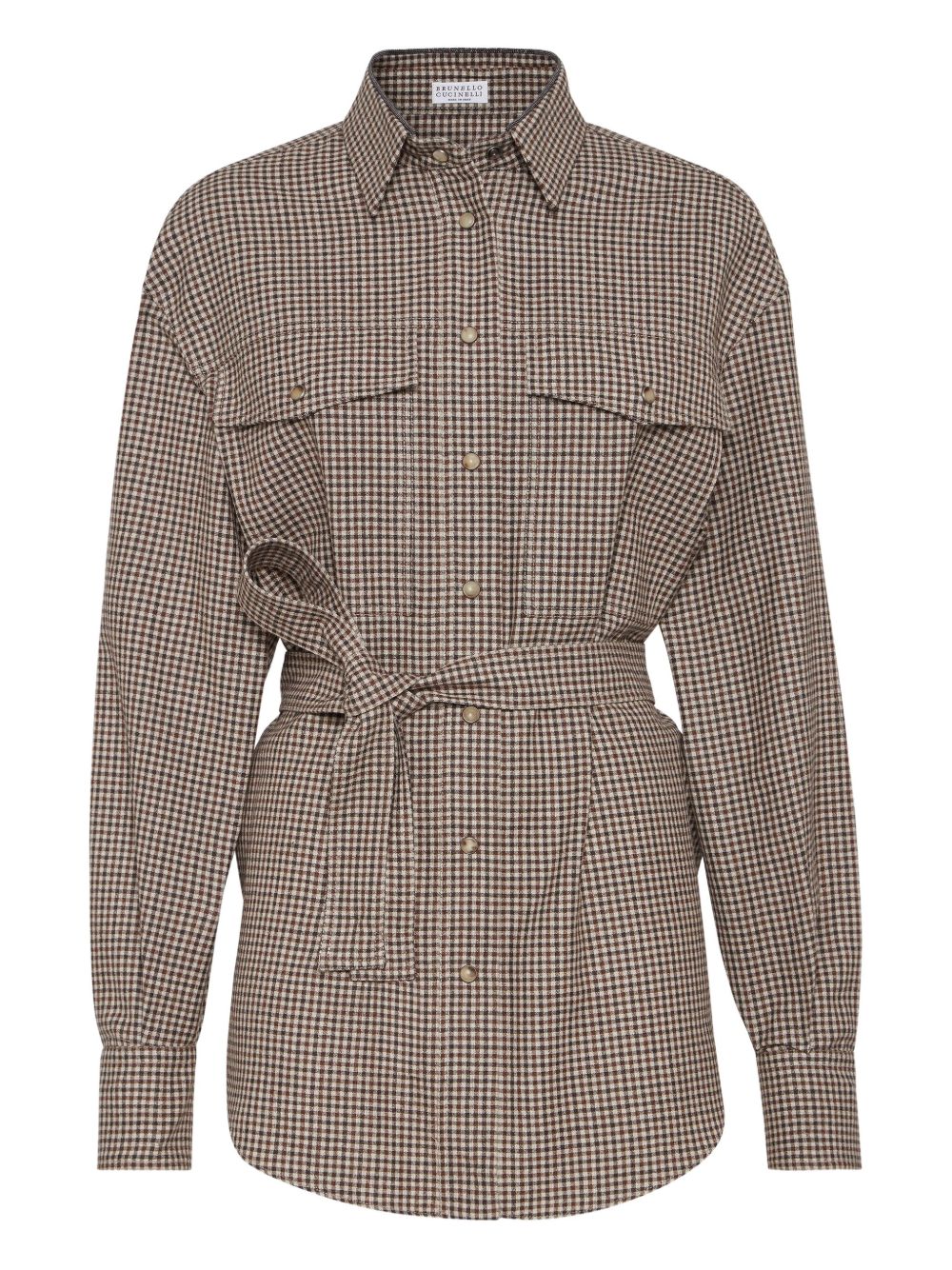 Brunello Cucinelli Shirts - Marrone | f7b8b6ef4214867ab8aa3d537253c1e939d52d0e