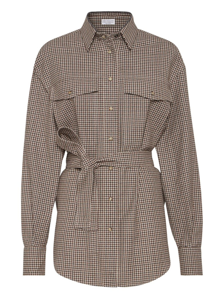 Brunello Cucinelli Shirts - Marrone | f7b8b6ef4214867ab8aa3d537253c1e939d52d0e