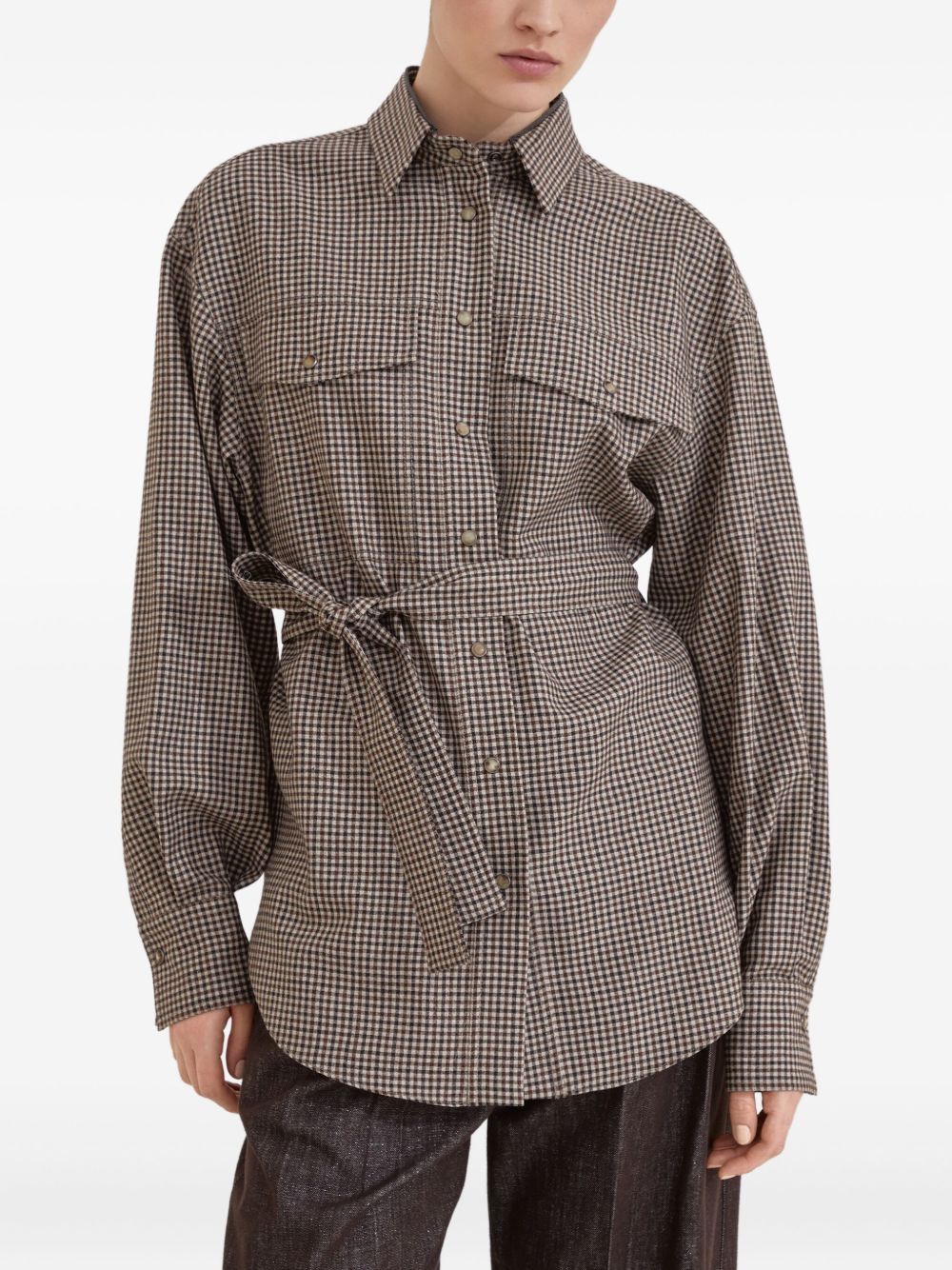 Brunello Cucinelli Shirts - Marrone | d887b8e03b70f9d1dbf5c29f63ac1df69bcd6ecd