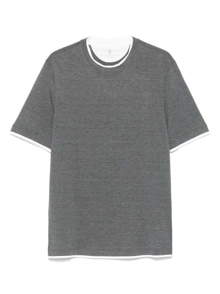Brunello Cucinelli T-shirts and Polos - Blacks and greys | 1b2de6723f767f8167f33c6e83444ec90da76ce3