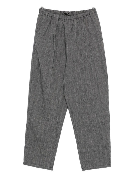 Wool And Linen Blend Trousers