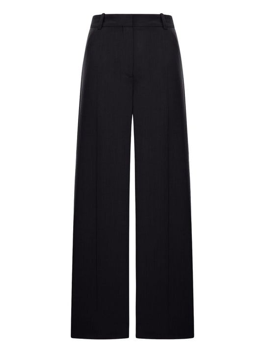 Wool Blend Fluid Trousers