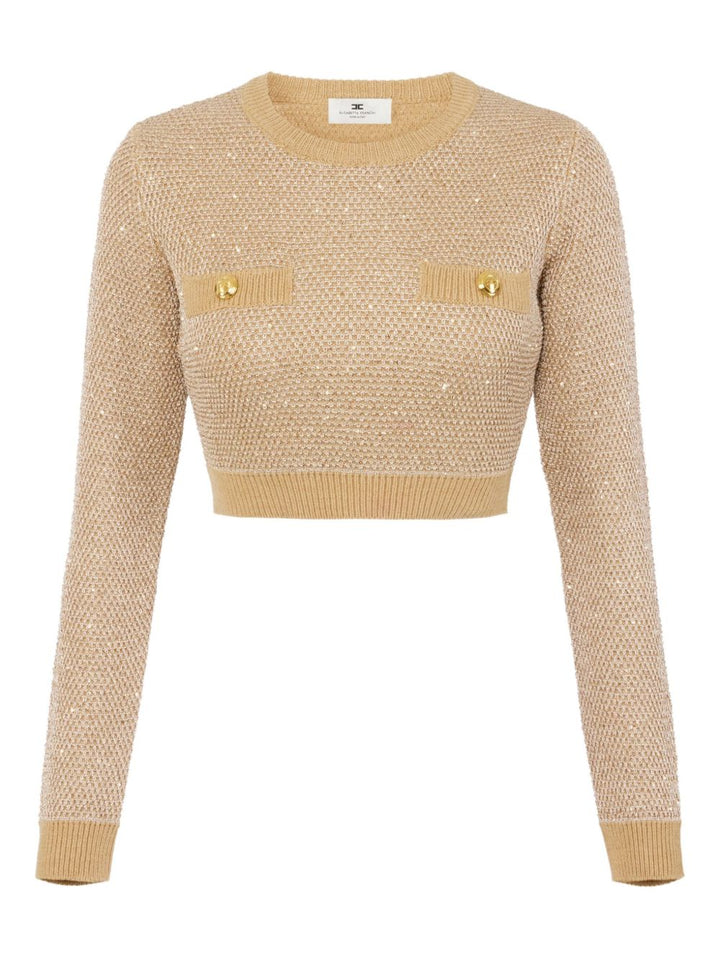 Elisabetta Franchi Sweaters - Light and natural | 03be5ff010b1afc0500349a101fb8bcfc1cbed49