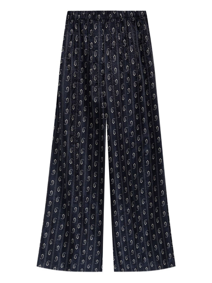 Tory Burch Trousers - Blue and green | 9d01d341de9d8fbfe1297f91730cd51d34e12cfc