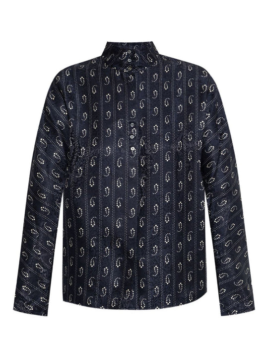 Jacquard Silk Shirt