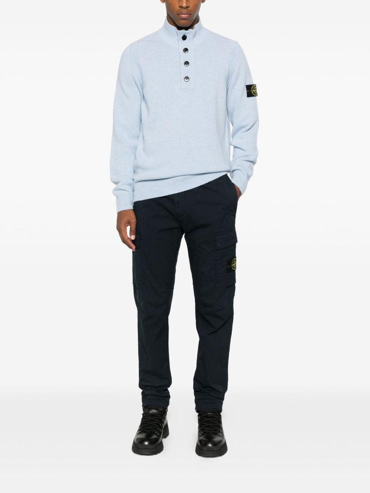 Stone Island Trousers - Blue and green | e41edb7de4624ab8a3b3371f4c0f61d52b7b4ec8