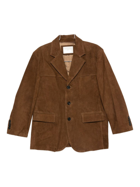 Suede Single-Breasted Jacket