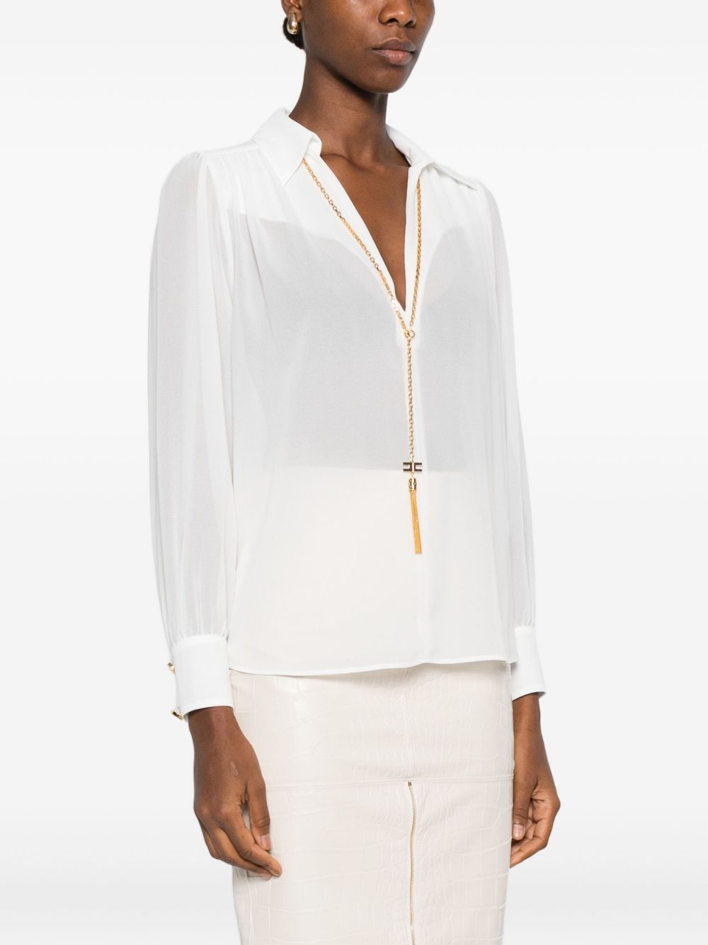 Elisabetta Franchi Shirts - Light and natural | 922e342c6e58eec62f5d30ac3b465865cd53a8b7
