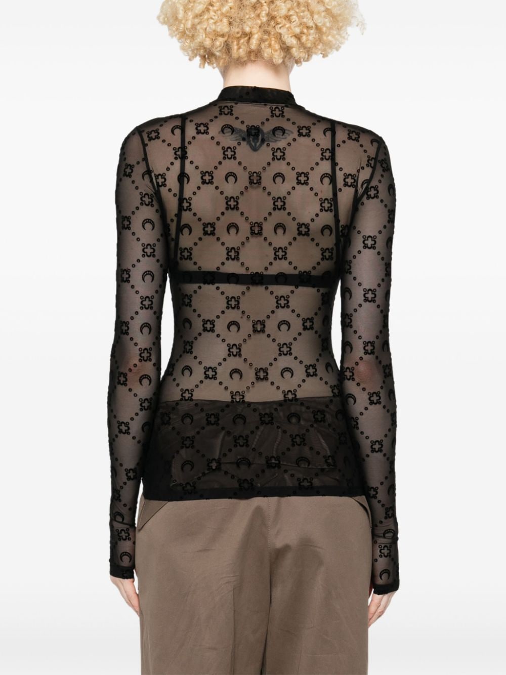 Marine Serre Top - Blacks and greys | 8c6e36f83b2ec0e98633881d4b573994b51b7ecb