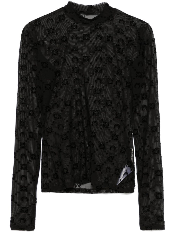 Marine Serre Top - Blacks and greys | 74062c95a4f976dd72dd5b3c74d8c003d4ff867f