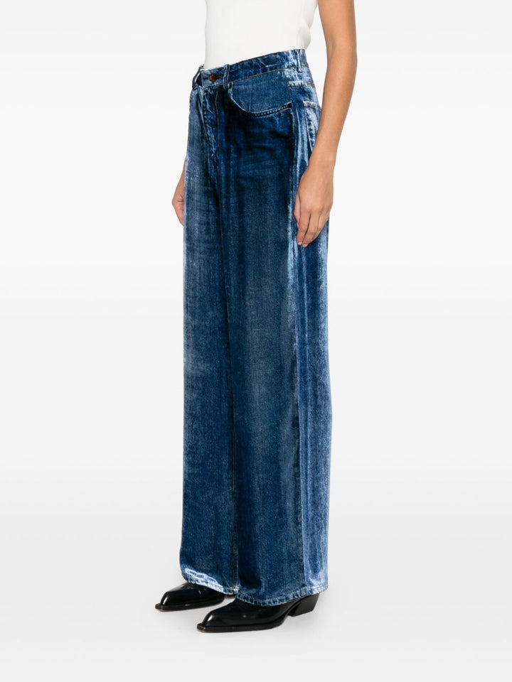 Pierre Louis Mascia Trousers - Blue and green | f5fe23dd5673ccb8efb624473b184247d313731b